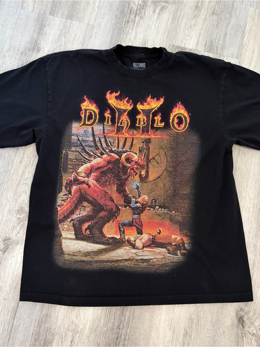 Diablo 2 Blizzard T Shirt Mens L Gaming Black Con Graphic The Final Stand Retro